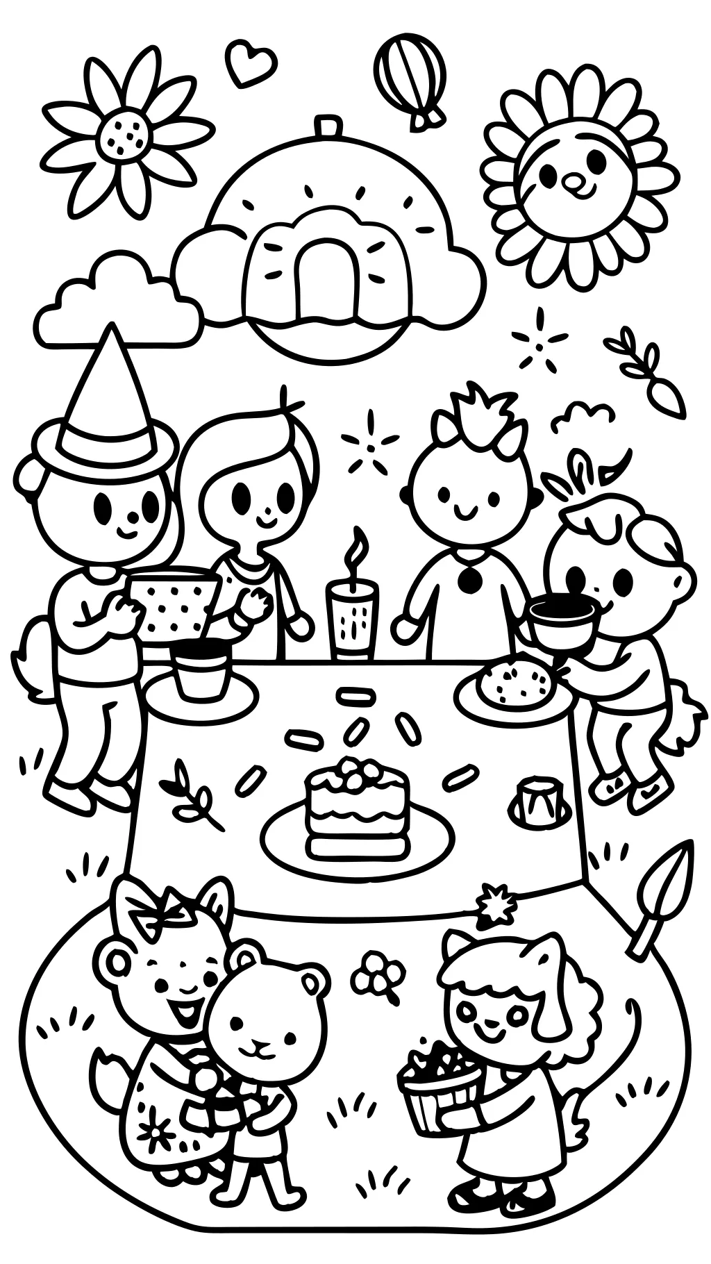 coloring pages for friends